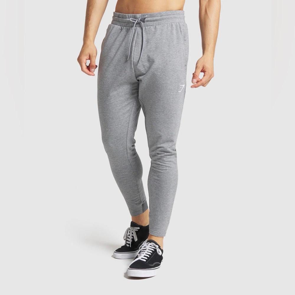 Gymshark Critical Zip Joggers in Charcoal Marl